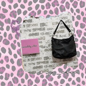 Vintage Coach Zoe Shoulder Bag Black Leather Silver | Classic Hobo Purse | EUC